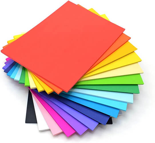 A4 ASSORTED COLOURED CARD 240gsm (Box of Approx 200)